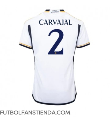 Real Madrid Daniel Carvajal #2 Primera Equipación 2023-24 Manga Corta